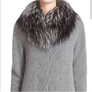 Monclair cashmere sweater with fur
